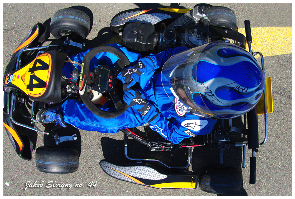 Jakob S�vigny no.44 - Pilote de karting - Qu�bec - Canada
