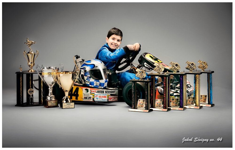 Jakob S�vigny no.44 - Pilote de karting - Qu�bec - Canada